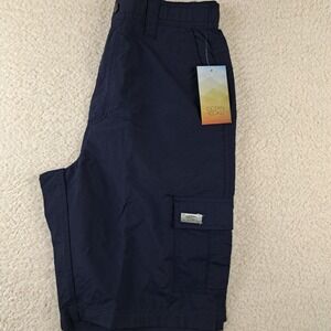Ocean Coast Cargo Shorts Mens Size 30 Blue New With Tags Outdoor Hiking Fishing